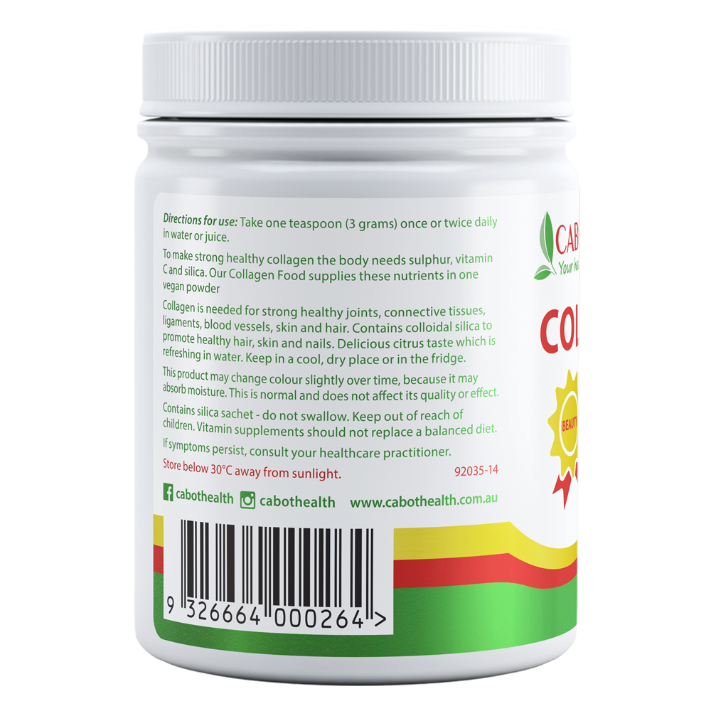 Cabot Health Collagen Food (MSM + Vit C + Silica) 200g