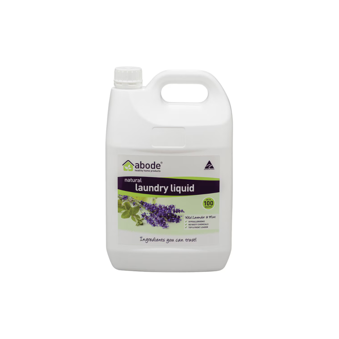 Abode Laundry Liquid (Front & Top Loader) Wild Lavender & Mint 4L