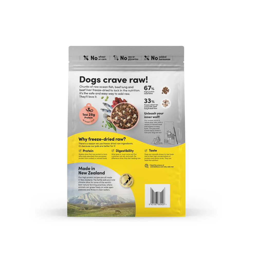 Animals Like Us RawMix33 with Ocean Fish Dog Food 2kg