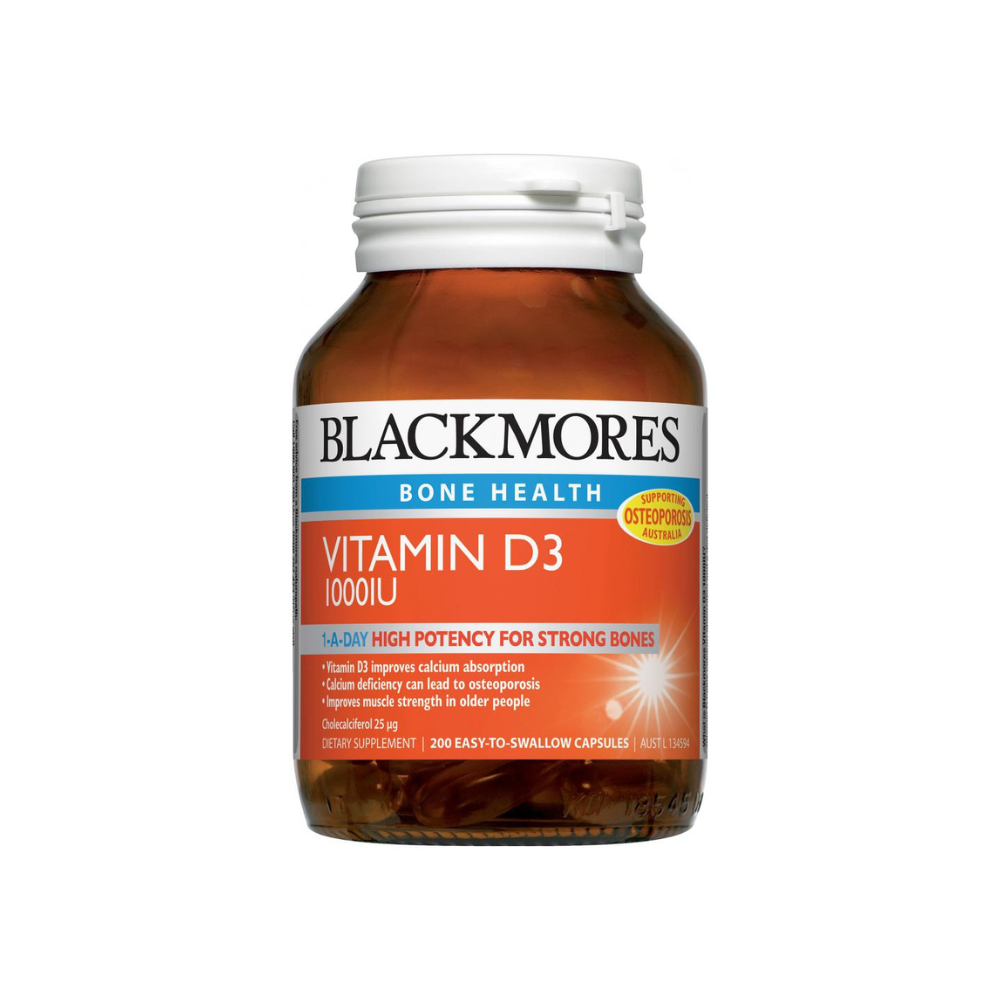 Blackmores Vitamin D3 1000 IU 200 Capsules