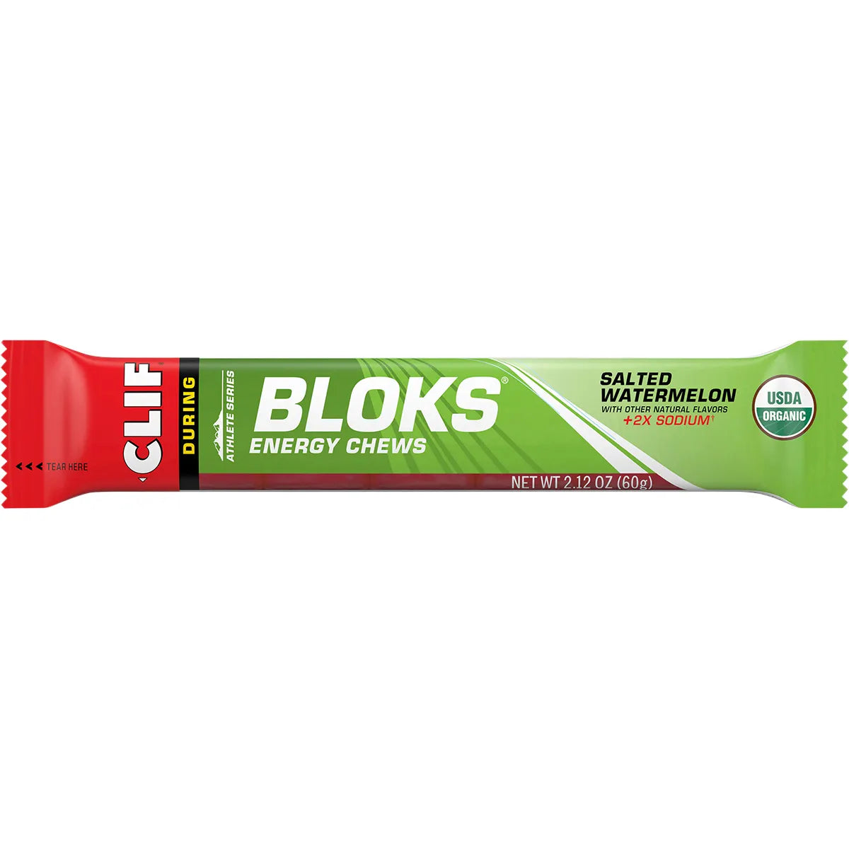 CLIF Bloks Energy Chews Salted Watermelon 100mg Sodium 18x60g