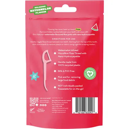 Grin Ultra Smooth Floss Picks Watermelon Flavoured 80 Picks