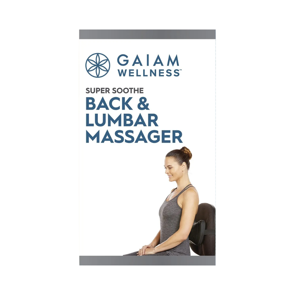 Gaiam Back & Lumbar Massager with Standard & Car Power Adaptor
