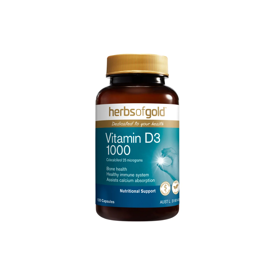 Herbs of Gold Vitamin D3 1000 120 Capsules
