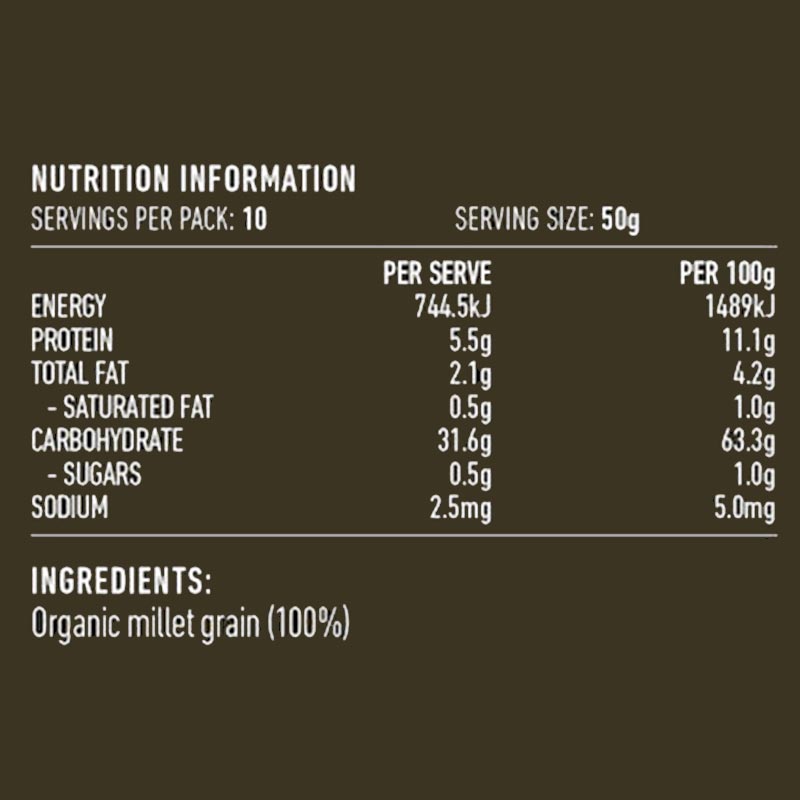 Lotus Organic Hulled Millet 500g