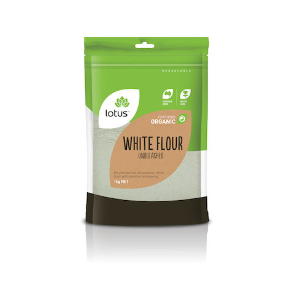 Lotus Organic White Flour Unbleached 1kg