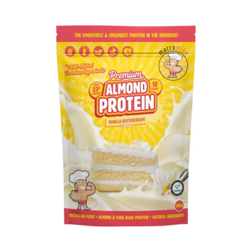 Macro Mike Vanilla Buttercream Premium Almond Protein 400g