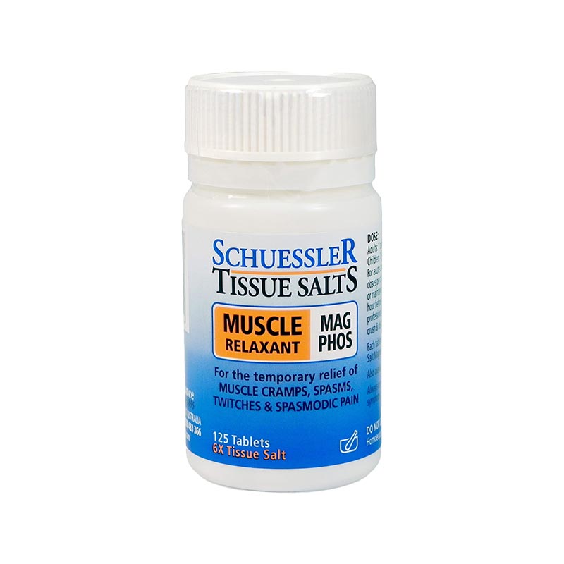 Schuessler Tissue Salts Mag Phos Muscle Relaxant 125 Tablets