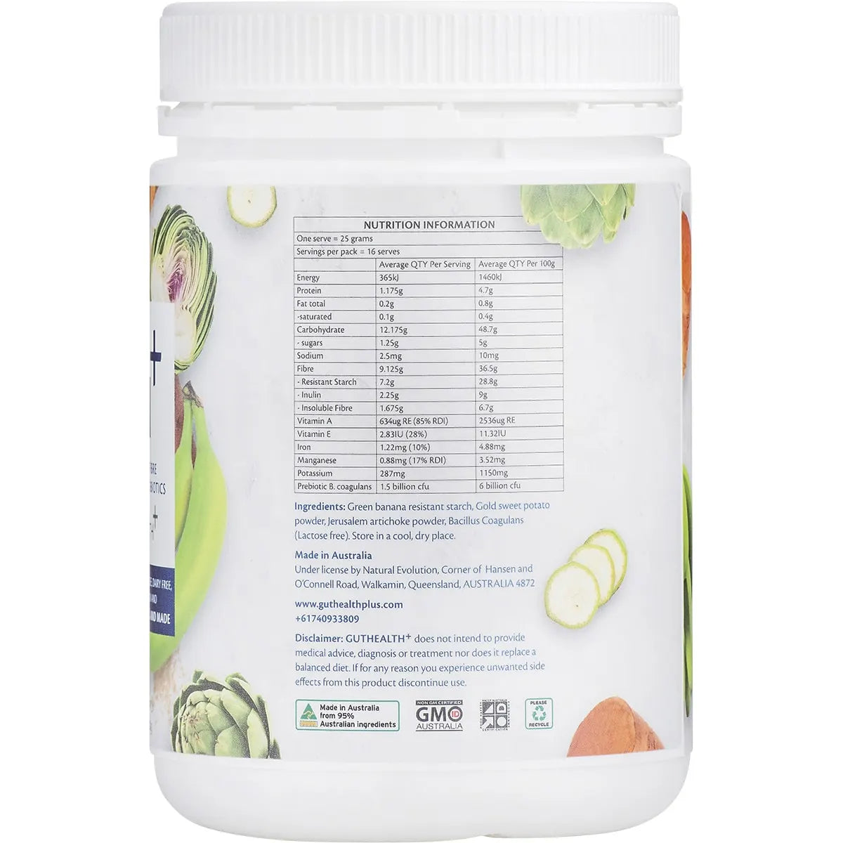 Natural Evolution GH+ 3-In-1 Multifibre Prebiotics + Probiotics 400g