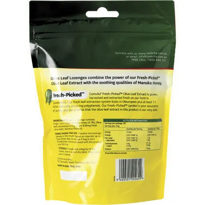 Comvita Olive Leaf with Manuka Honey Lozenges 40 Lozenges