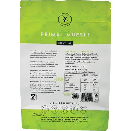 Paleo Hero Primal Muesli 750g