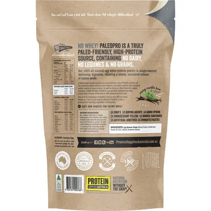 Protein Supplies Australia Paleo Pro Egg White Protein Vanilla Bean 900g