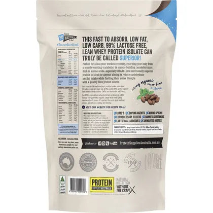 Protein Supplies Australia WPI Whey Protein Isolate Chocolate 1kg