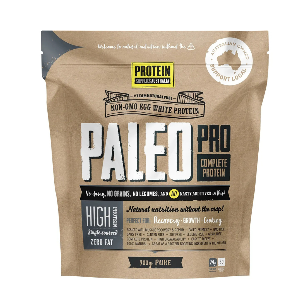 Protein Supplies Australia Paleo Pro Egg White Protein Unflavoured 900g