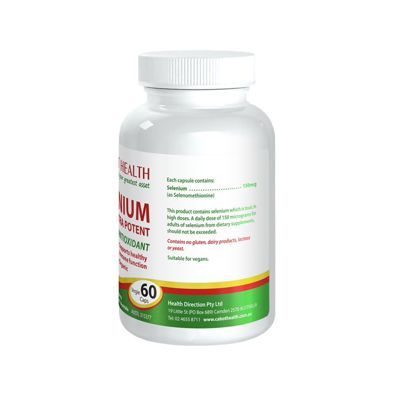 Cabot Health Selenium Ultra Potent 60 Capsules