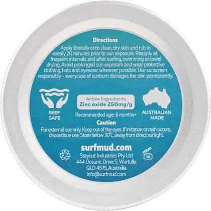 SURFMUD Surfbaby Sensitive Sunscreen SPF 30 Tin 100g