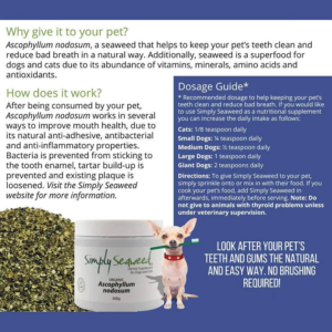Simply Seaweed Dental Health Care for Cats & Dogs 40g