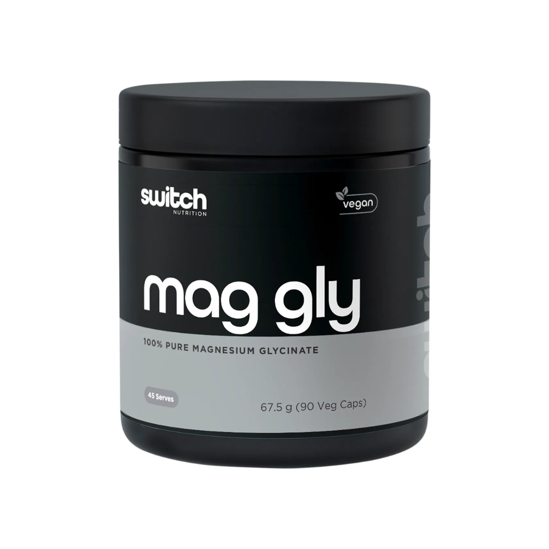 Switch Nutrition Mag Gly 100% Pure Magnesium Glycinate 90 Caps