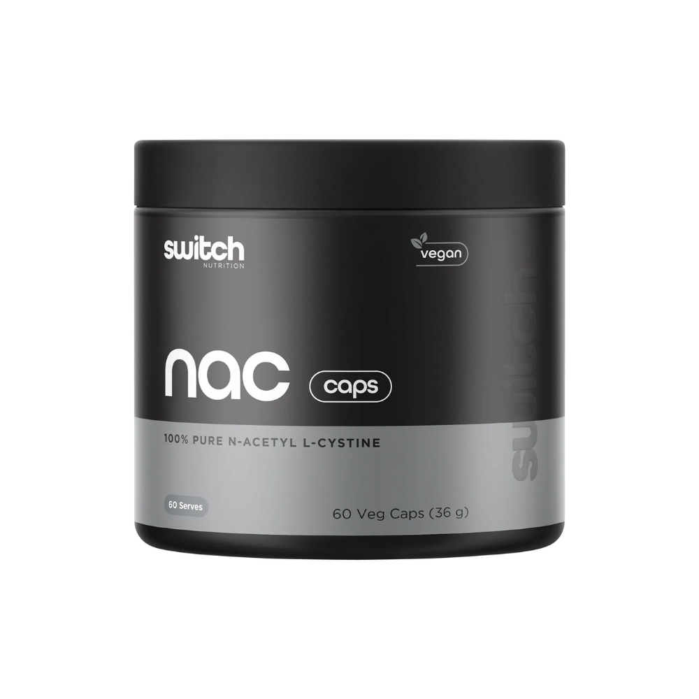 Switch Nutrition NAC 100% N-Acetyl L-Cysteine 60 Caps