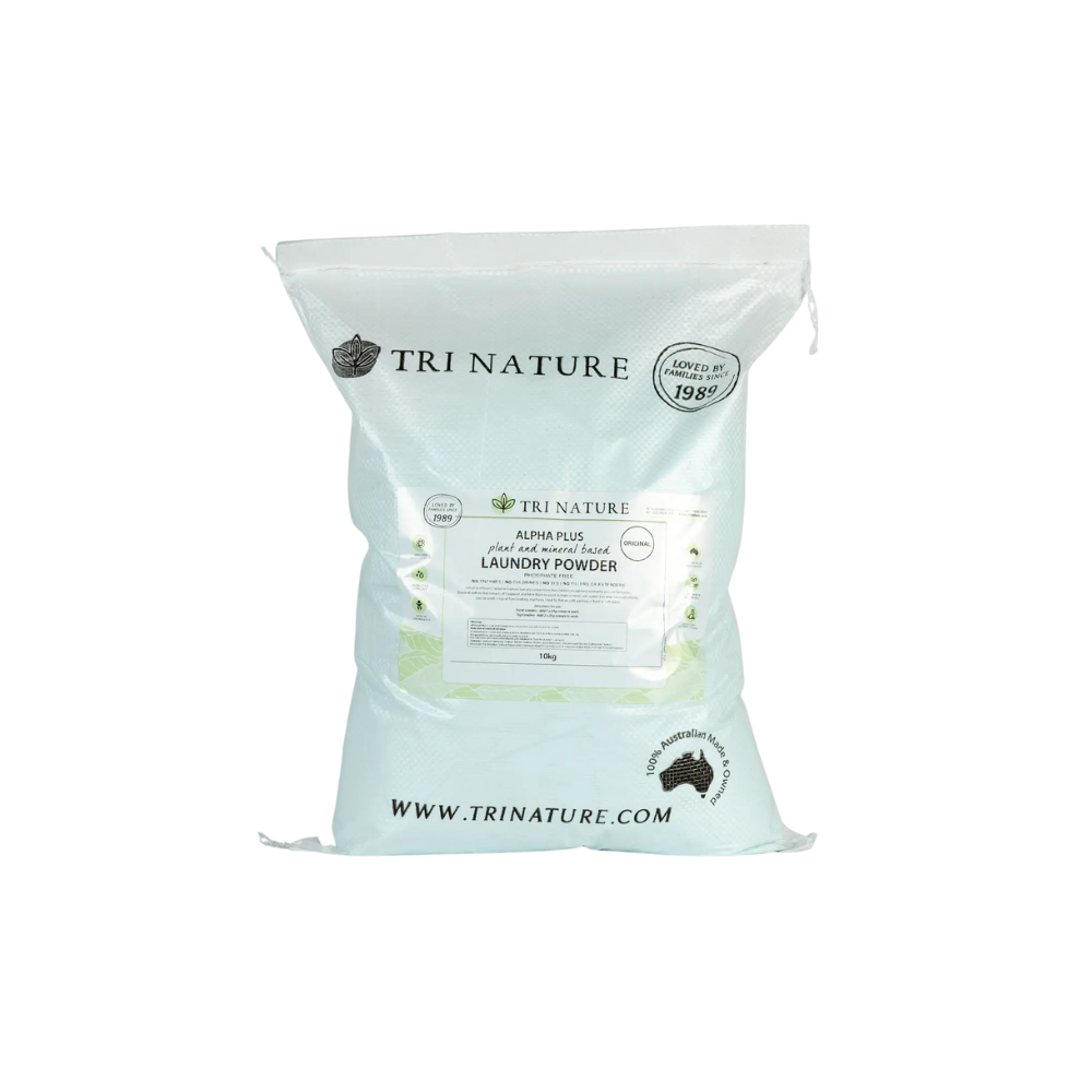 Tri Nature Alpha Plus Laundry Powder Original Bulk 10kg