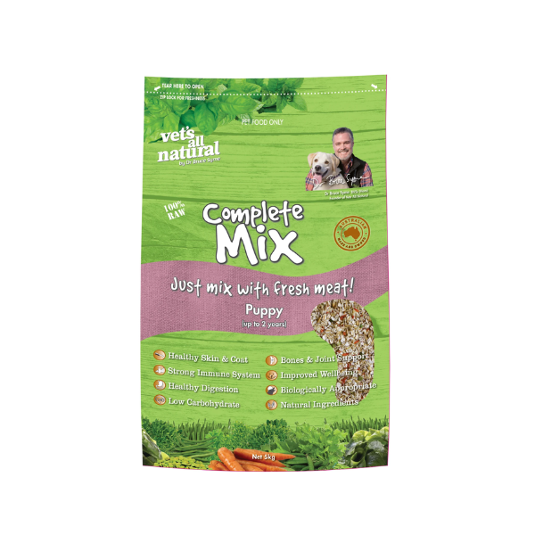 Vets All Natural Complete Mix Dry Dog Food Puppy