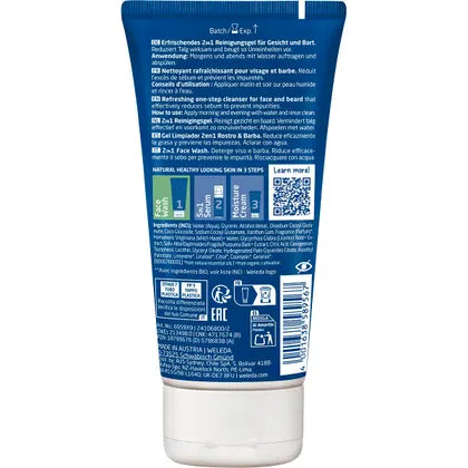 Weleda for Men 2 in 1 Face Wash 100ml