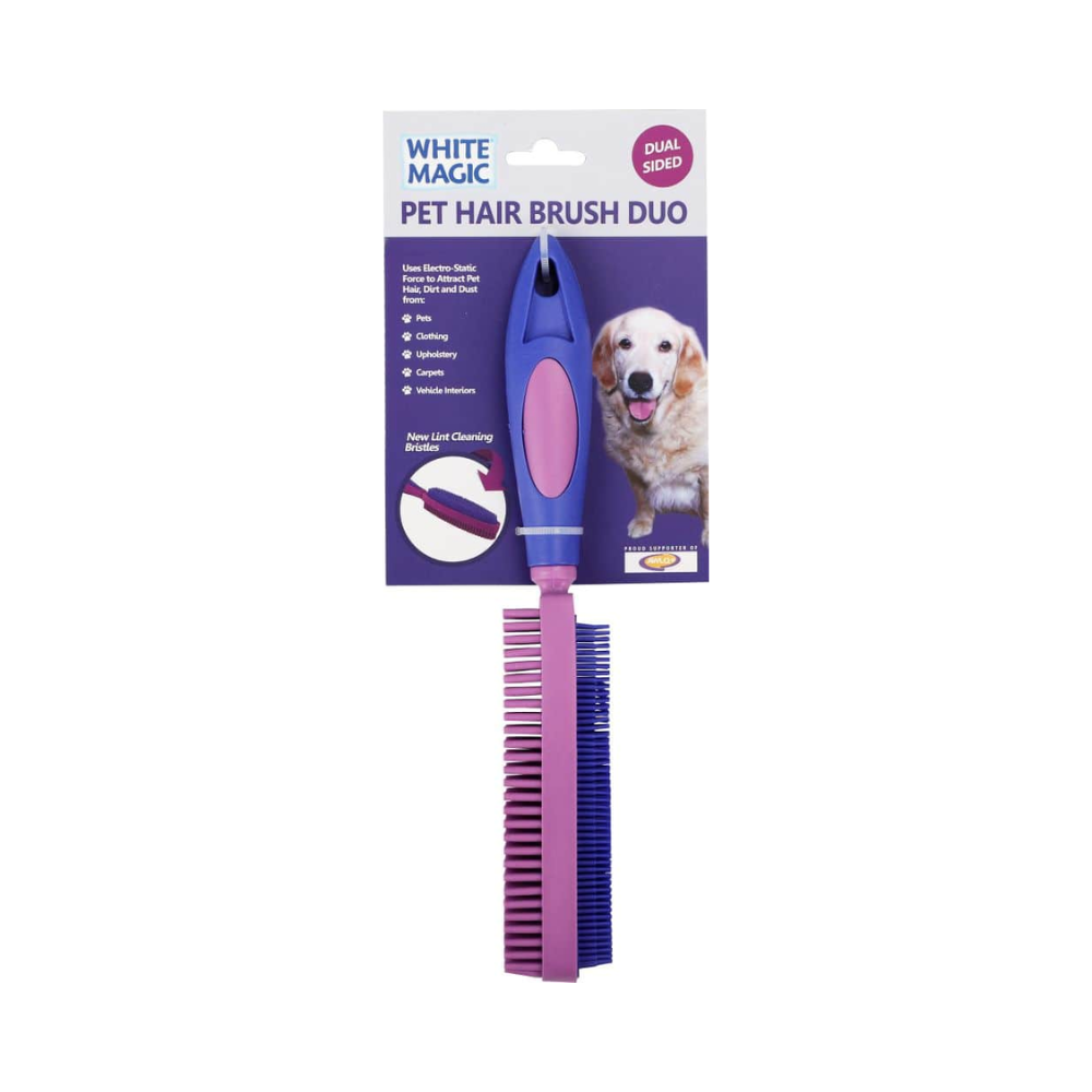White Magic Pet Hair Brush Duo