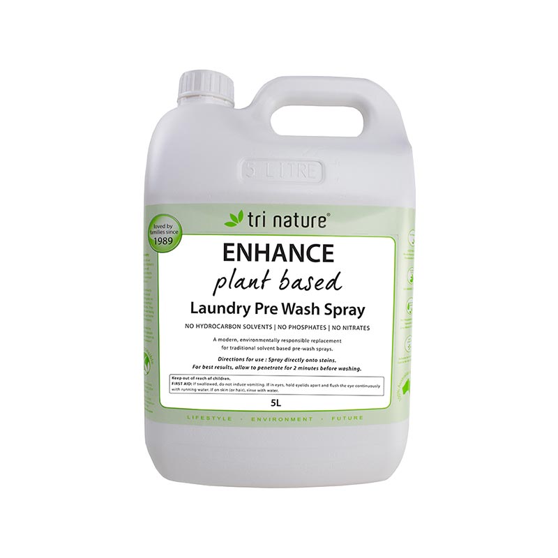 Tri Nature Enhance Laundry Pre Wash Spray Bulk with pump 5L