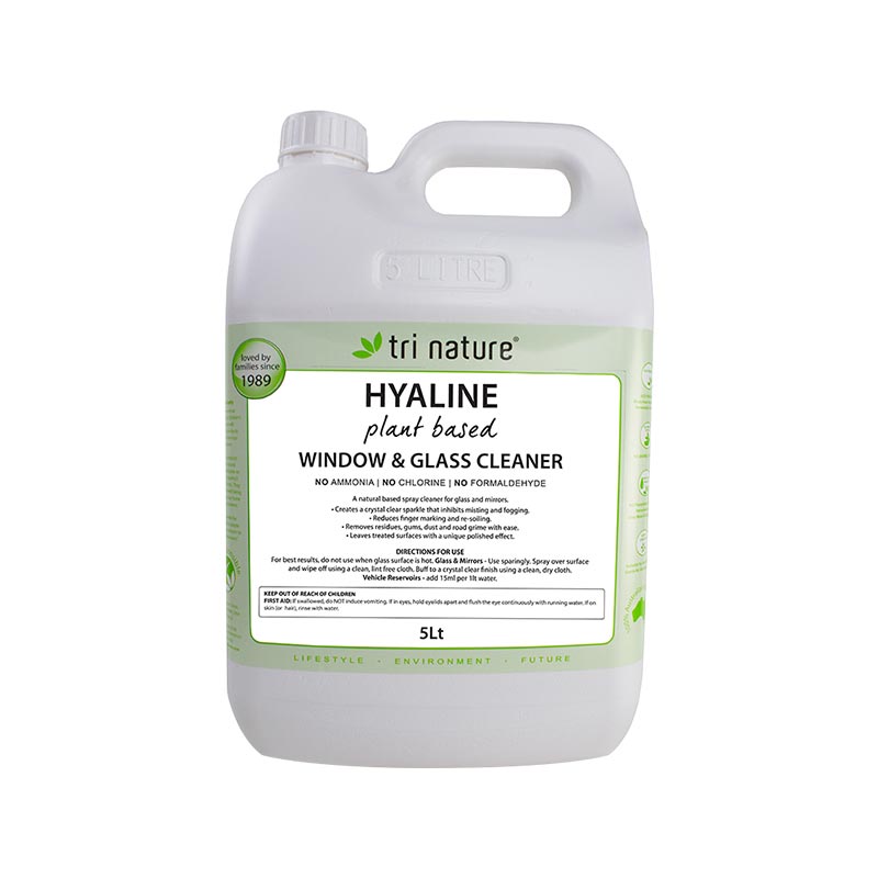 Tri Nature Hyaline Glass & Window Cleaner Bulk with pump 5L