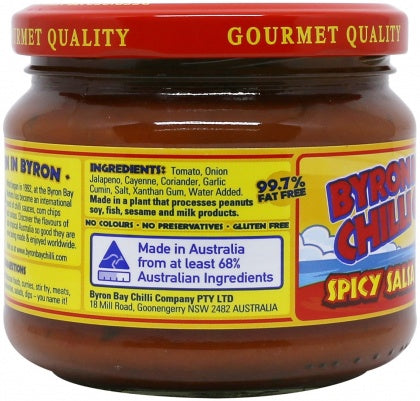 Byron Bay Chilli Spicy/Med Salsa Picante 300g