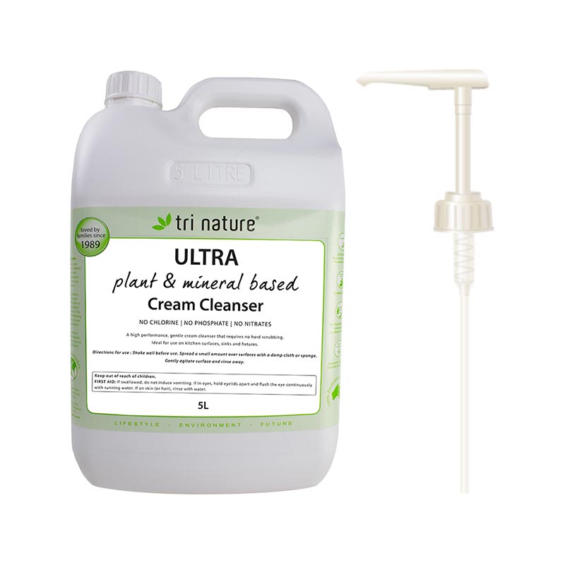 Tri Nature Ultra Cream Cleanser Bulk with pump 5L