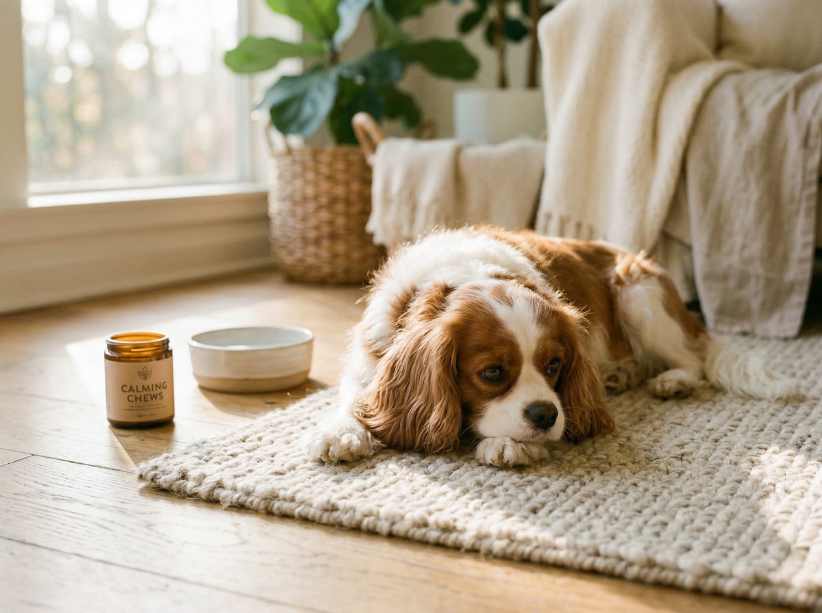 Natural calming support for dogs