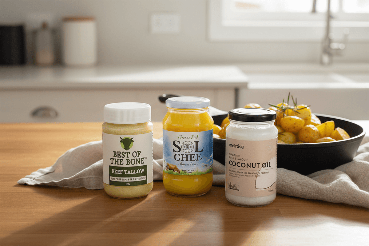 Beef Tallow vs Ghee vs Coconut Oil — Which Fat Performs Best in Aussie Kitchens?