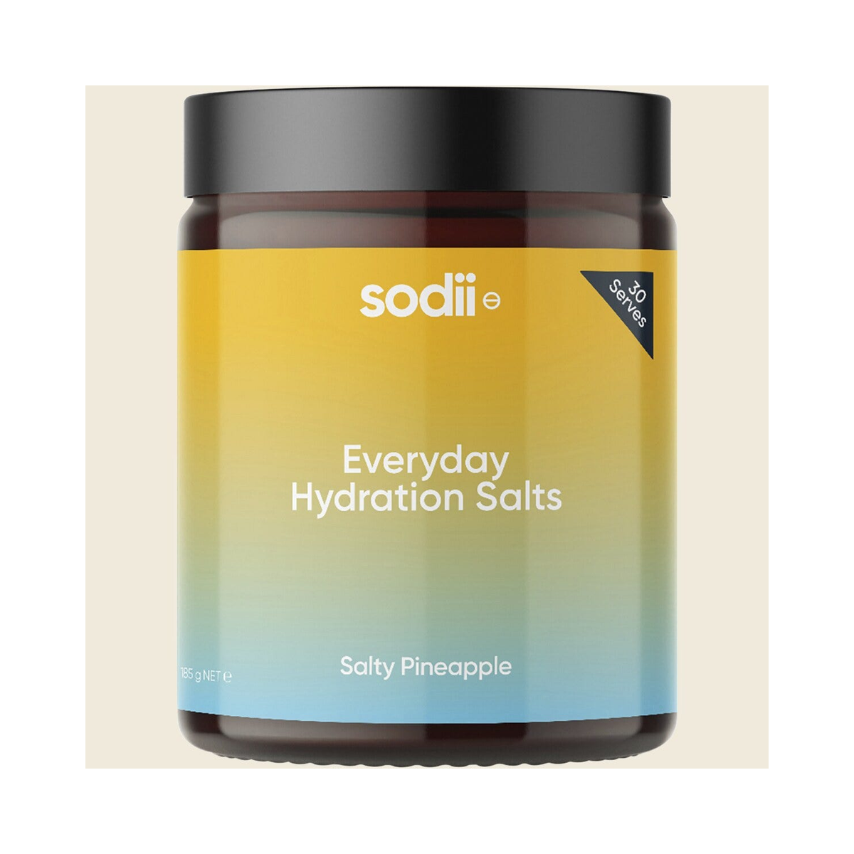Sodii Everyday Hydration Salts Salty Pineapple 185g front pack