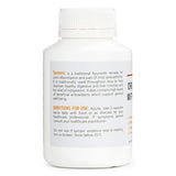 Nature's Help Organic Turmeric directions, warning and storage label.