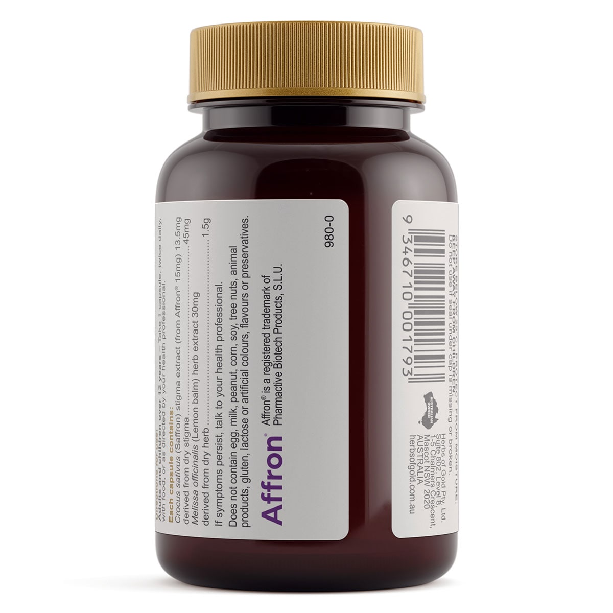 Herbs of Gold Saffron Mood Balance 60 Capsules Healthylife gallery image 2
