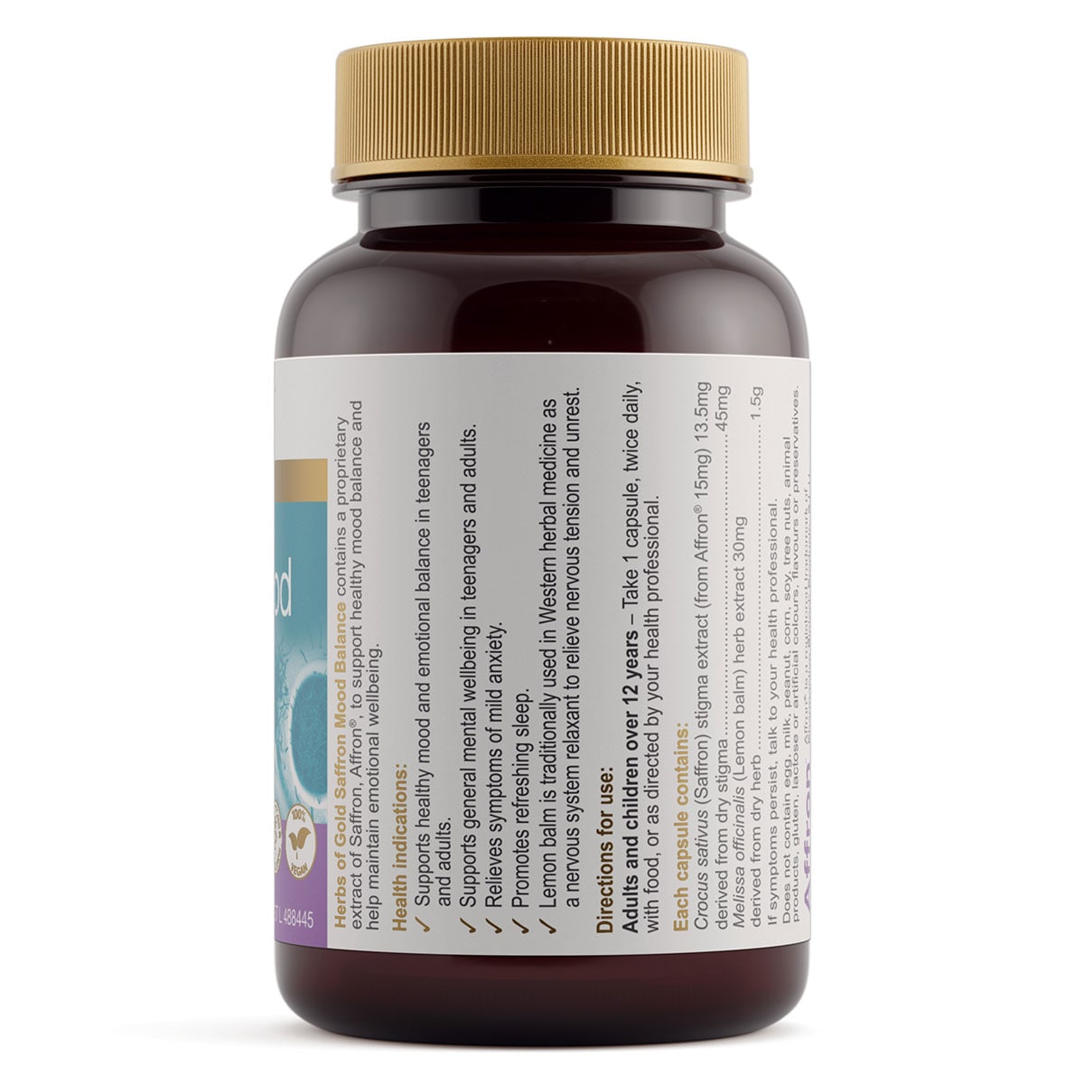 Herbs of Gold Saffron Mood Balance 60 Capsules Healthylife gallery image 3