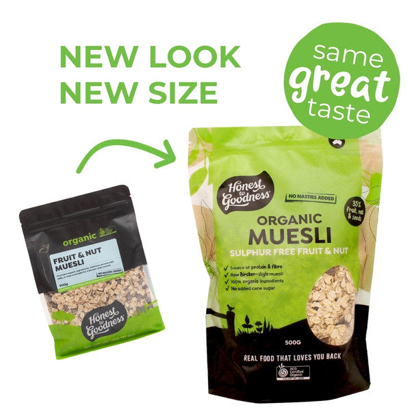 Honest to Goodness Organic Sulphur Free Fruit & Nut 500g