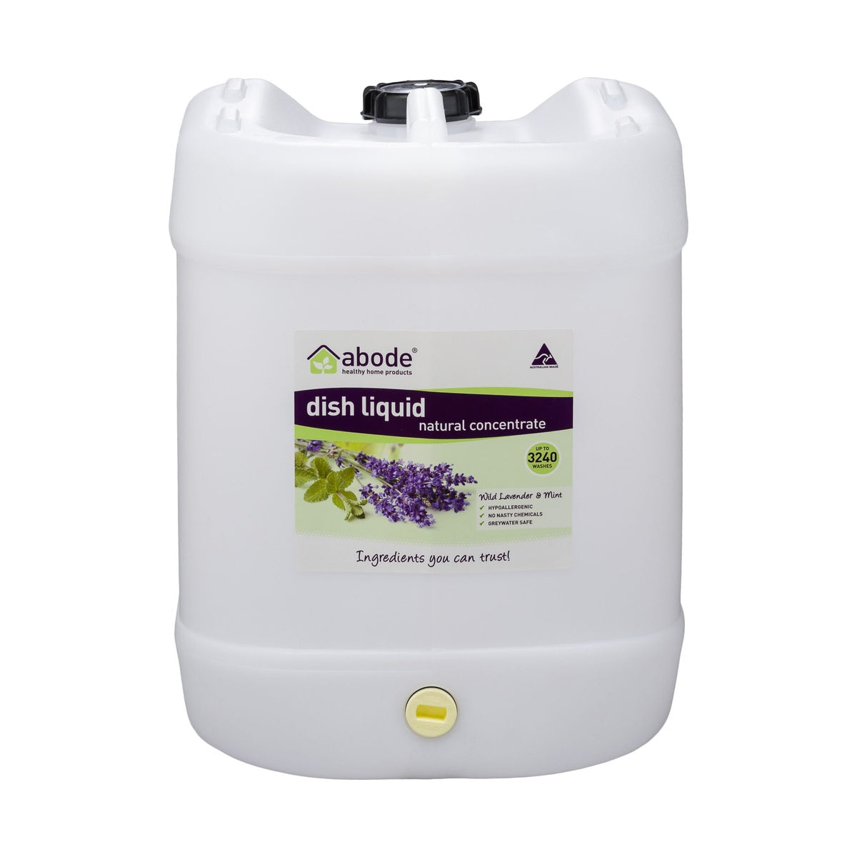 Abode Dish Liquid Wild Lavender & Mint 15L Drum product packshot