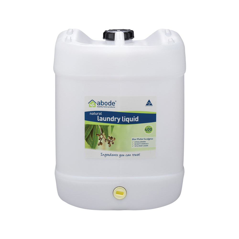 Abode Laundry Liquid (Front & Top Loader) Blue Mallee Eucalyptus 15L product image