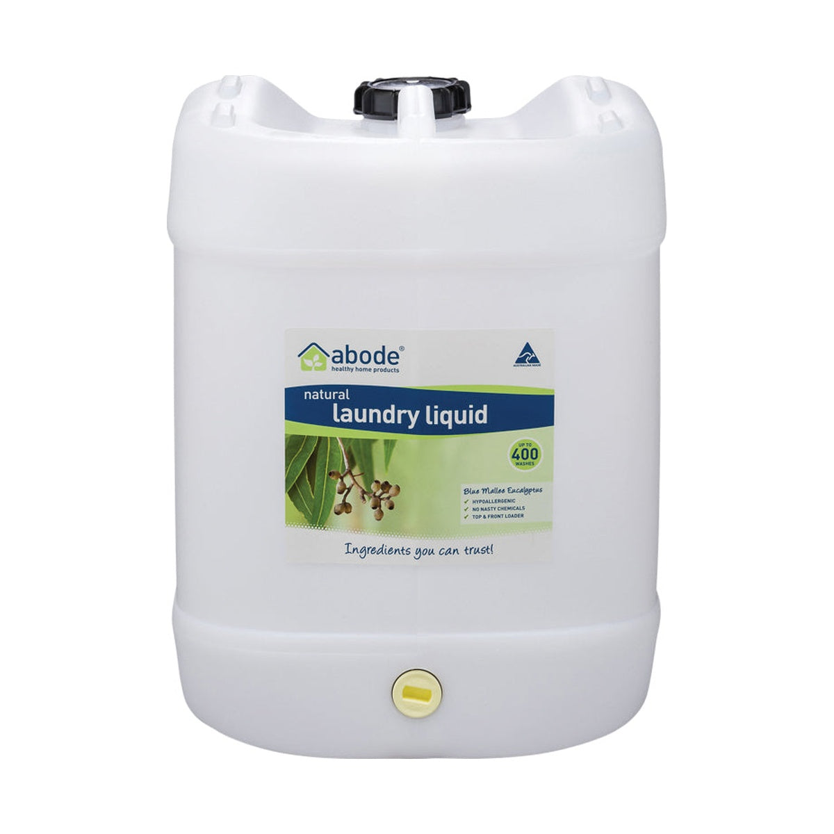 Abode Laundry Liquid Blue Mallee Eucalyptus 15L Drum product packshot