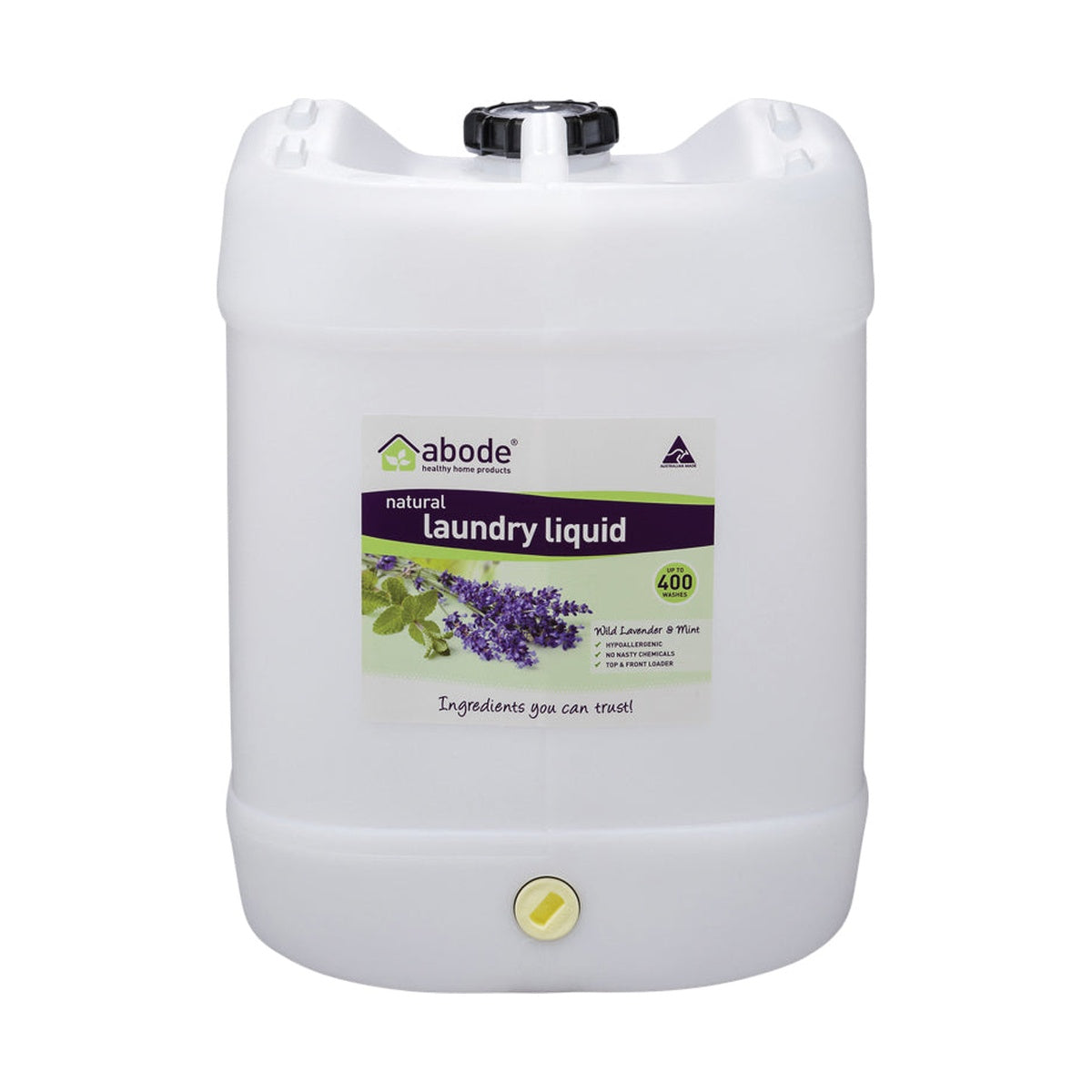 Abode Laundry Liquid Wild Lavender & Mint 15L Drum product packshot