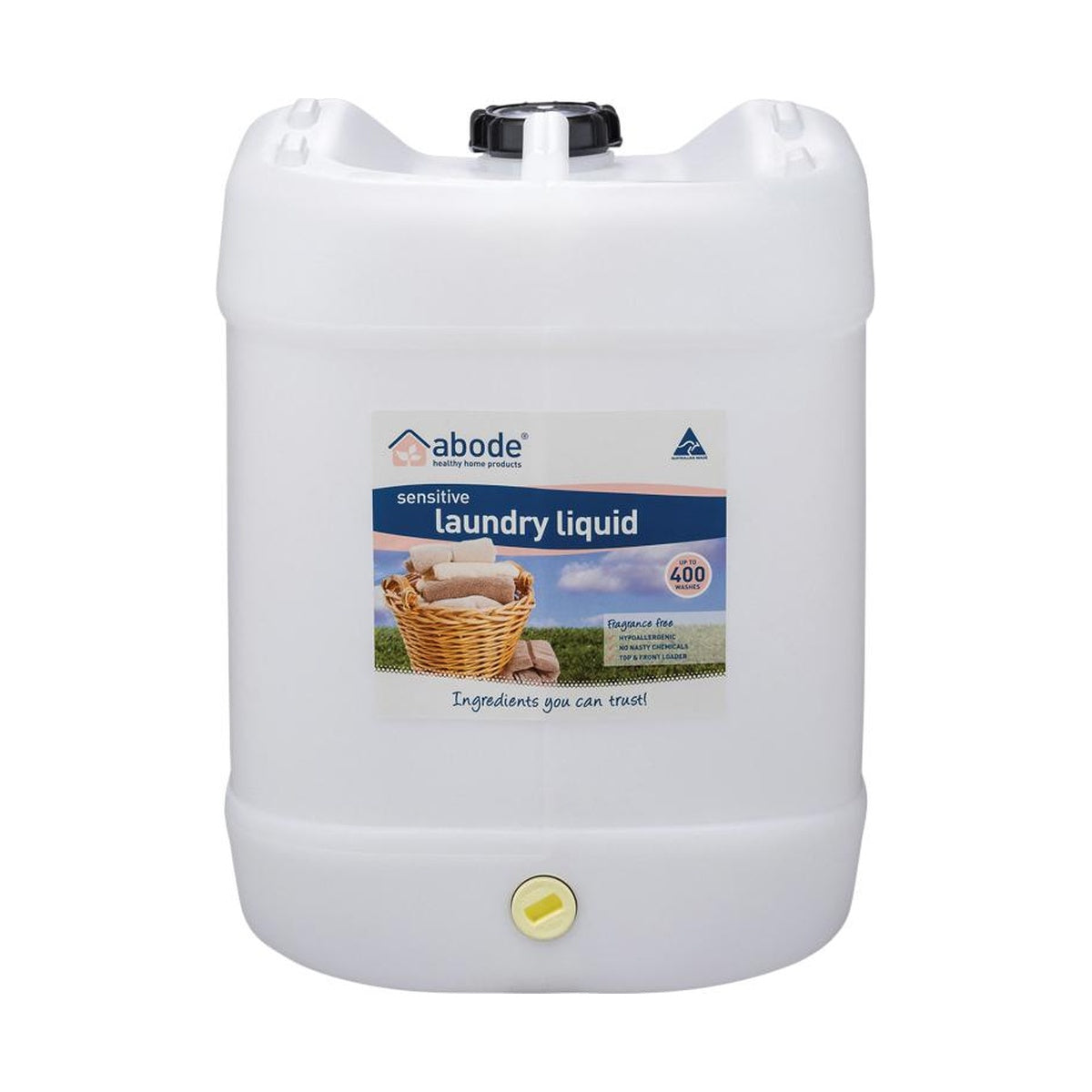 Abode Laundry Liquid Zero 15L Drum product packshot