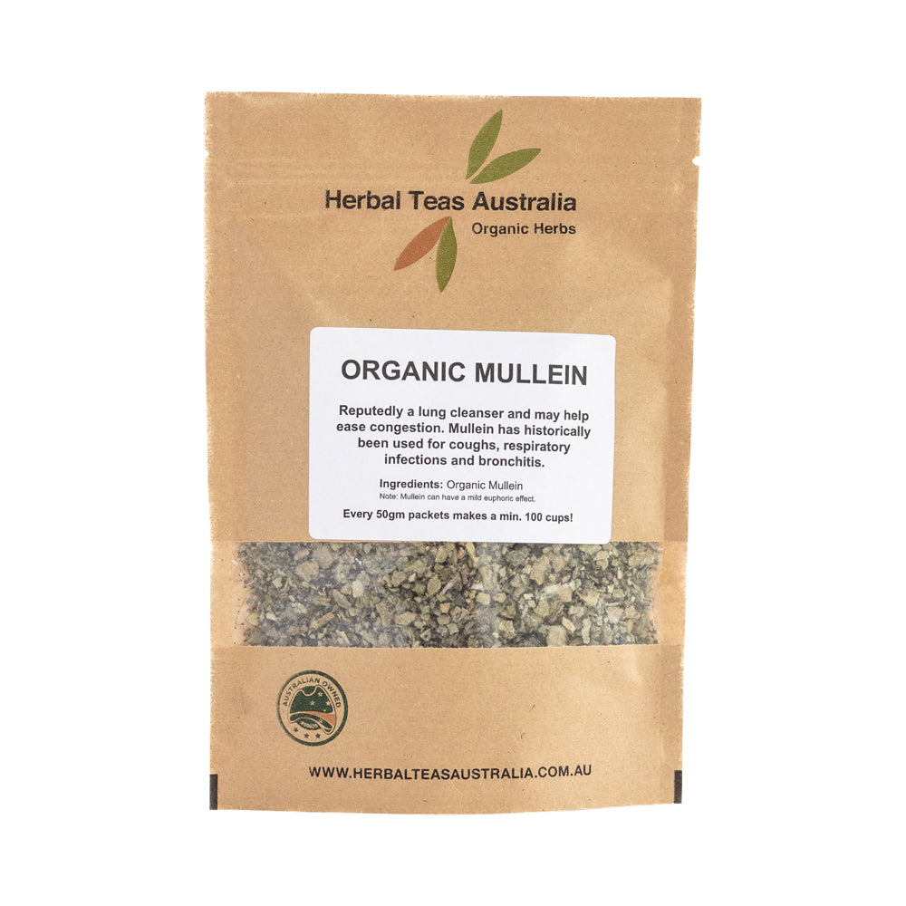 Herbal Teas Australia Organic Mullein Tea 50g pouch