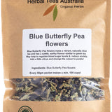 Herbal Teas Australia Blue Butterfly Pea Flowers Tea 50g pouch