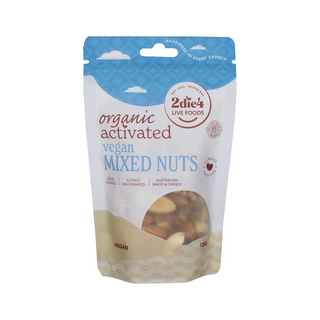 2die4 Live Foods Organic Activated Mixed Nuts Vegan 120g front pack