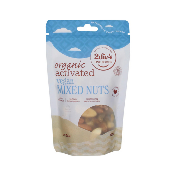 2die4 Live Foods Organic Activated Mixed Nuts Vegan 120g