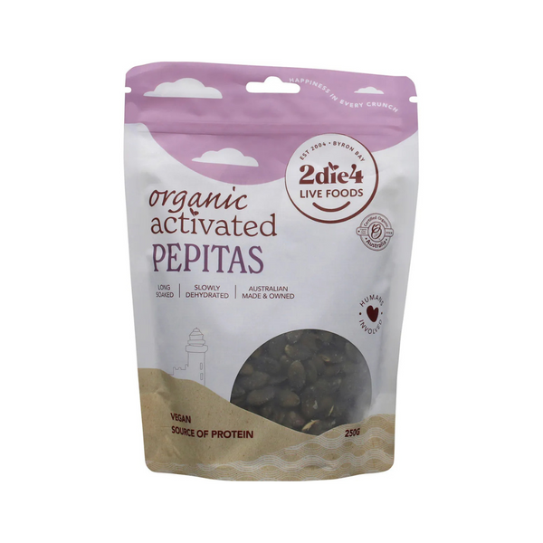 2die4 Live Foods Organic Activated Pepitas 250g