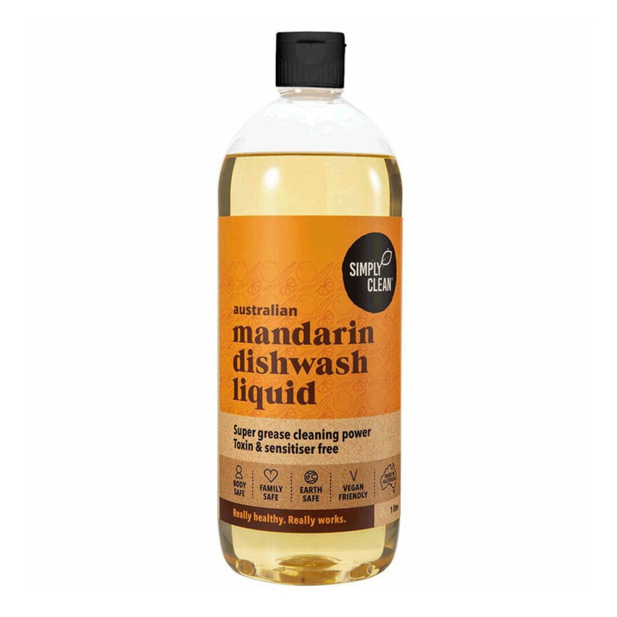 Simply Clean Dishwash Liquid Mandarin 1L