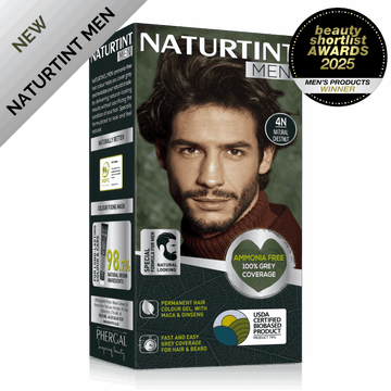 NaturTint Mens Natural Chestnut Hair Colouring 4N 170ml front pack